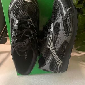 Bottega Veneta Black and Gray Sneakers